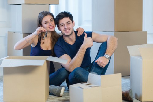 Professional movers handling office relocation